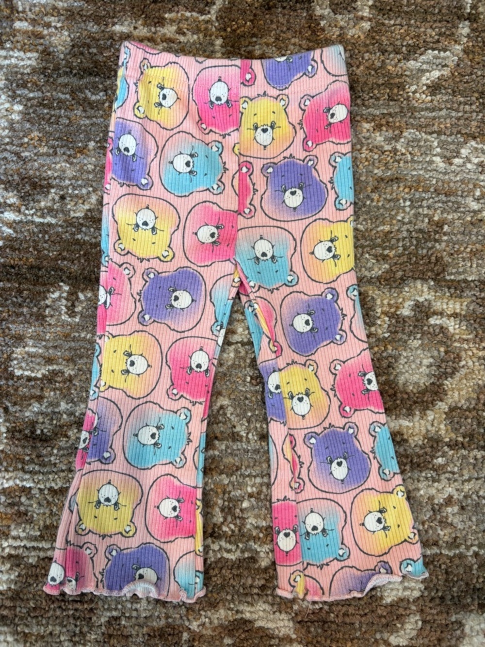 Care Bears Pastel Rainbow Print Baby pants - Pink, Purple, Blue, Yellow